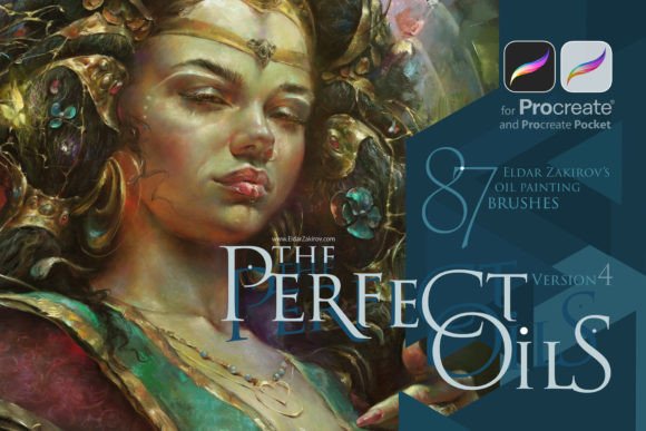 Download Perfect Oils for Procreate: 87+ Brushes - Premium Resources