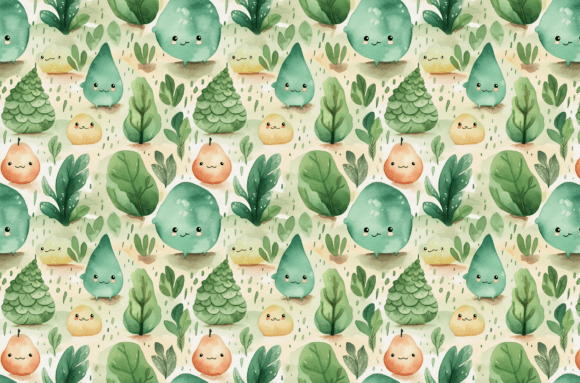 Download Watercolor Nature Patterns - Colorful - Nature patterns Collection
