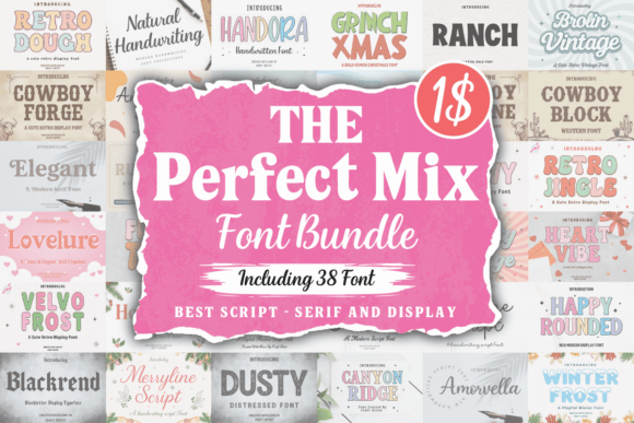 Download The Perfect Mix Font Bundle - Premium Resources