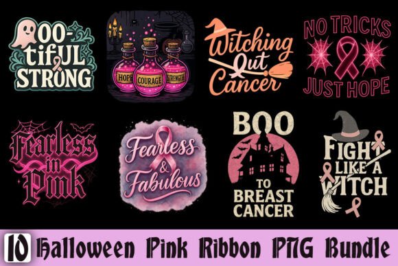 Download Halloween Pink Ribbon PNG Bundle - Premium Resources