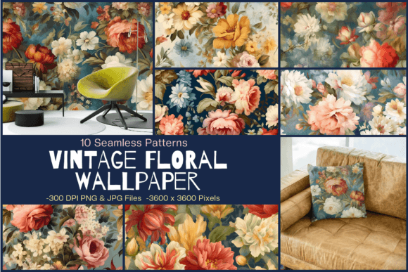 Download Vintage Floral Wallpaper Patterns - Floral wallpaper Collection